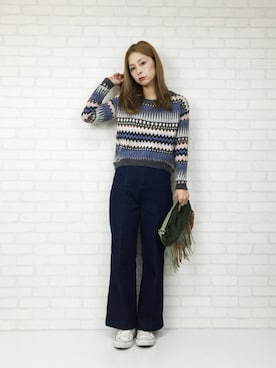 「pray（プレイ）のアイテム」を使った、mikiviciousさん（レディース・162cm）の冬コーディネート