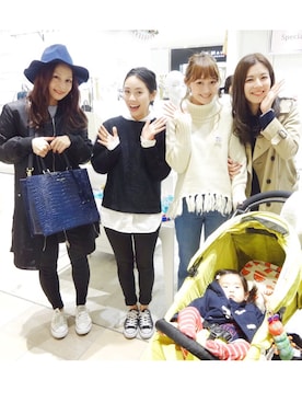 「pray（プレイ）のアイテム」を使った、mikiviciousさん（レディース・162cm）の冬コーディネート