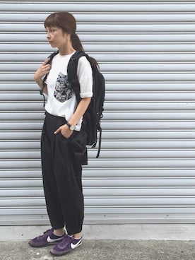 ザ ノースフェイス ホットショットを使った30歳 34歳のレディース人気ファッションコーディネート Wear