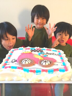 「3BOYS」｜「アイテム（その他）」を使った、mikiviciousさん（キッズ・110cm）の秋コーディネート