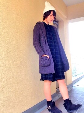 「nusy（ヌージー）のアイテム（ジャケット/アウター）」を使った、   茜 *・゜ さん（レディース・158cm）の秋コーディネート
