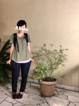 「GRAVIS（グラヴィス）のアイテム（バッグ）」を使った、   茜 *・゜ さん（レディース・158cm）の秋コーディネート