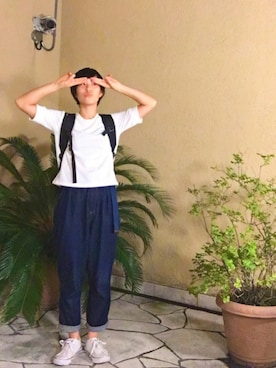 「GRAVIS（グラヴィス）のアイテム（バッグ）」を使った、   茜 *・゜ さん（レディース・158cm）の秋コーディネート