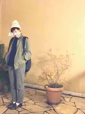 「GRAVIS（グラヴィス）のアイテム（バッグ）」を使った、   茜 *・゜ さん（レディース・158cm）の秋コーディネート