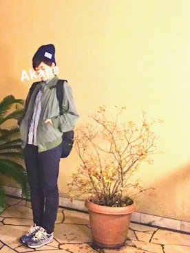 「GRAVIS（グラヴィス）のアイテム（バッグ）」を使った、   茜 *・゜ さん（レディース・158cm）の秋コーディネート