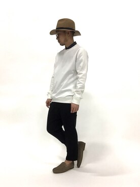 「CABANE de ZUCCa（カバンドズッカ）のアイテム（パンツ）」を使った、mamamamascoさん（メンズ・163cm）の春コーディネート