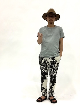 「And A（アンドエー）のアイテム（帽子）」を使った、mamamamascoさん（メンズ・163cm）の春コーディネート