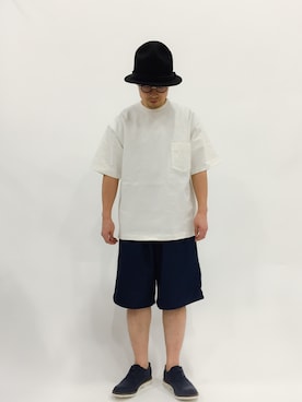 「PARADOX（パラドックス）のアイテム（パンツ）」を使った、mamamamascoさん（メンズ・163cm）の春コーディネート