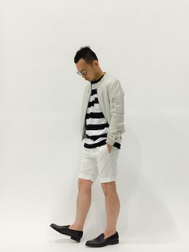 「Journal Standard TRISECT（トライセクト）のアイテム（その他シューズ）」を使った、mamamamascoさん（メンズ・163cm）の春コーディネート