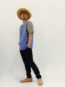 「Journal Standard TRISECT（トライセクト）のアイテム（その他シューズ）」を使った、mamamamascoさん（メンズ・163cm）の春コーディネート