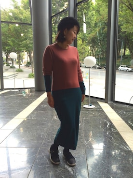 「ANNA SUI（アナスイ）のアイテム（帽子）」を使った、yuiさん（レディース・153cm）の秋コーディネート