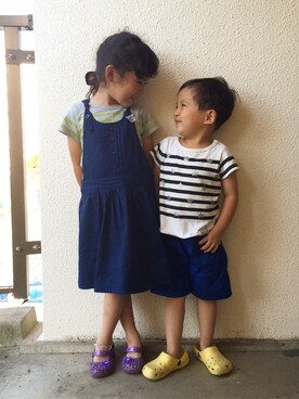Rio&Yukiさん（キッズ・110cm）の秋コーディネート