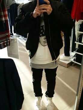 「ALPHA（アルファ）のアイテム（その他アウター）」を使った、YU-TOさん（メンズ・166cm）の冬コーディネート