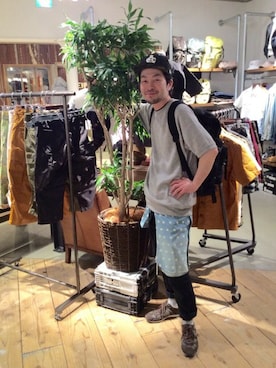 「リュックサック」｜mur@さん（メンズ・171cm）の春コーディネート