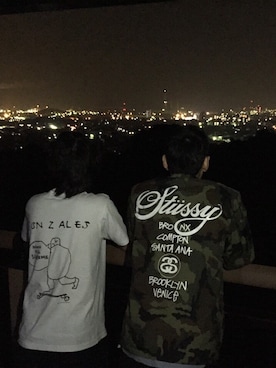 「STUSSY（ステューシー）のアイテム（テーラードジャケット）」を使った、atsukingさん（メンズ・167cm）の冬コーディネート