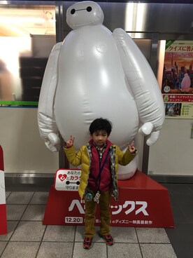 「no brand（ノーブランド）のアイテム（ダウンジャケット/コート）」を使った、souさん（キッズ・120cm）の冬コーディネート