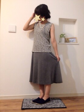 Gu ジーユー の Gu セットワンピース ボーダー ノースリーブ ワンピース ドレス Wear