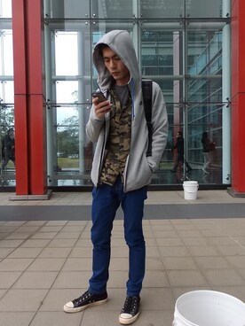 「working style」｜「アイテム（スタジャン）」を使った、Alvin Ackermanさん（メンズ・173cm）の冬コーディネート