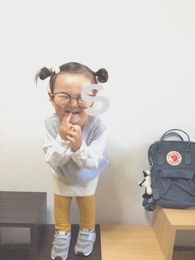「フェールラーベン」｜𝚜𝚘𝚘𝚘𝚕𝚊𝚊𝚊さん（キッズ・90cm）の秋コーディネート