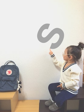 「フェールラーベン」｜𝚜𝚘𝚘𝚘𝚕𝚊𝚊𝚊さん（キッズ・90cm）の秋コーディネート