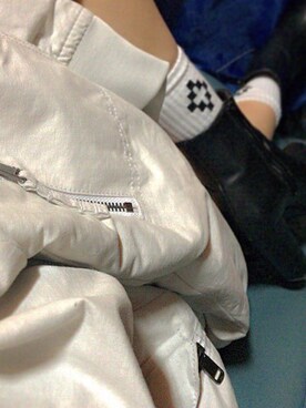 「white socks」｜YUFUさん（レディース・153cm）の冬コーディネート