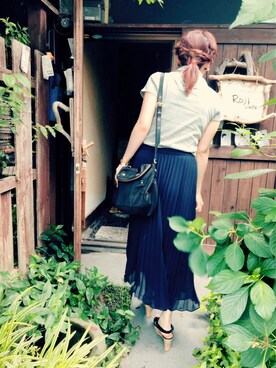 「URBAN RESEARCH（アーバンリサーチ）のアイテム（財布/小物）」を使った、Akeさん（レディース・159cm）の夏コーディネート