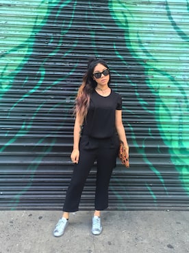 「rompers_wmag」｜Kimberly Anneさん（レディース・160cm）の夏コーディネート