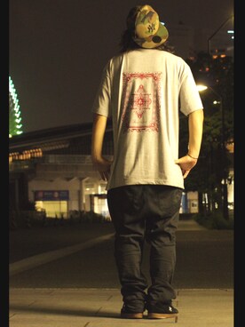 「DC SHOES（ディーシーシューズ）のアイテム（その他パンツ）」を使った、REPLIKAonlineさん（メンズ・170cm）の夏コーディネート
