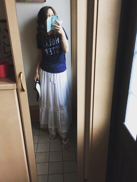 「La Leia（ラレイア）のアイテム」を使った、manaさん（レディース・157cm）の夏コーディネート