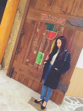 「プリクラ」｜「アイテム（その他）」を使った、Miichiさん（レディース・155cm）の冬コーディネート