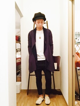 「アイテム（キャスケット）」を使った、いっくんさん（メンズ・173cm・20代）の秋コーディネート