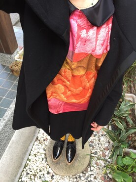 「tricot COMME des GARCONS（トリココムデギャルソン）のアイテム（シャツ/ブラウス、その他）」を使った、masamiさん（レディース・150cm）の冬コーディネート