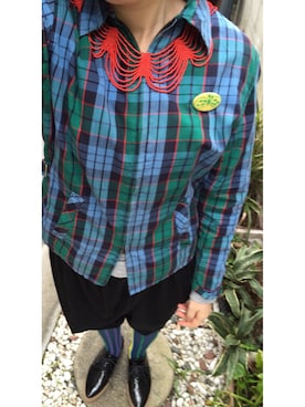 「VINTAGE（ヴィンテージ）のアイテム（その他アウター、その他）」を使った、masamiさん（レディース・150cm）の冬コーディネート