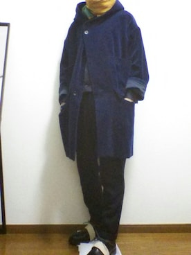 「Edwina Horl（エドウィナホール）のアイテム（ダウンジャケット/コート）」を使った、ryoさん（メンズ・177cm）の冬コーディネート