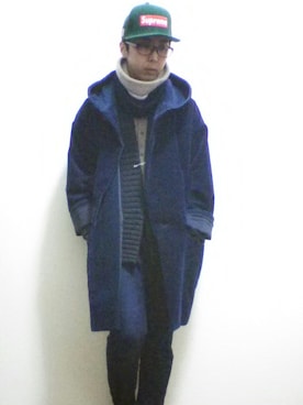「Edwina Horl（エドウィナホール）のアイテム（ダウンジャケット/コート）」を使った、ryoさん（メンズ・177cm）の冬コーディネート