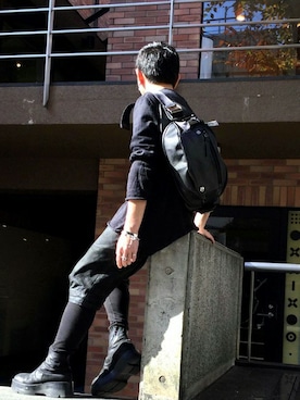 「アイテム（バングル/リストバンド）」を使った、Ryunosuke Terashiさん（メンズ・175cm）の冬コーディネート