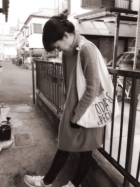 「TODAY'S SPECIAL（トゥデイズスペシャル）のアイテム（ショルダーバッグ）」を使った、ctocさん（レディース・168cm）の冬コーディネート