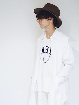 「hat」｜compass hamauraさん（メンズ・171cm）の夏コーディネート