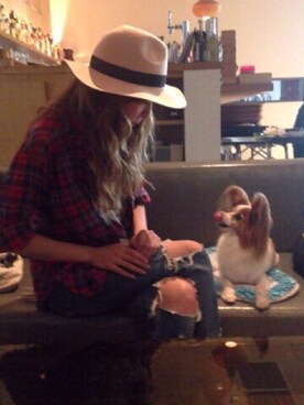 「ハットコーデ」｜☺︎Maria♡さん（レディース・163cm）の春コーディネート