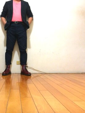 「九分褲」｜曾照陽さん（メンズ・168cm）の秋コーディネート