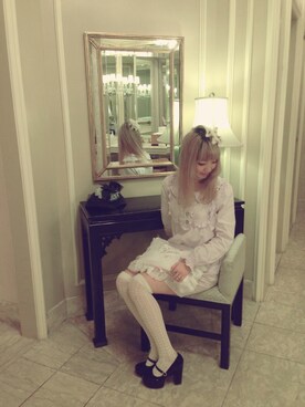 「Katie（ケイティ）のアイテム（シューズ）」を使った、り▷◦◁ほさん（レディース・165cm）の春コーディネート