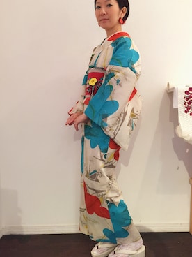 「モダン」｜「アイテム（アクセサリー）」を使った、モダンアンテナさん（レディース・161cm）の春コーディネート