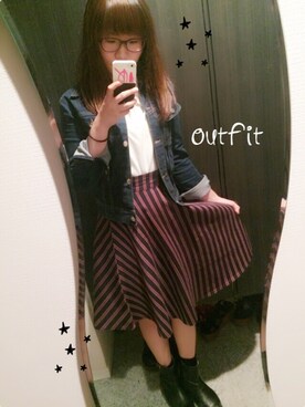 まきchamさん（レディース・157cm）の秋コーディネート