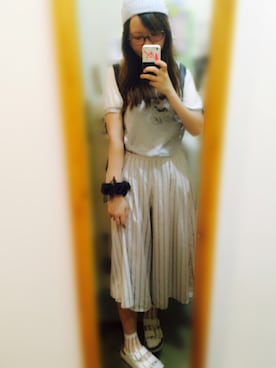 「one after another NICE CLAUP（ワンアフターアナザーナイスクラップ）のアイテム」を使った、まきchamさん（レディース・157cm・40代）の夏コーディネート