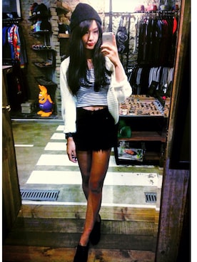 「Hush Puppies」｜Abbie Liaoさん（レディース・164cm）の秋コーディネート