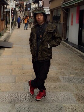 「50DUPPIES（ファイブオーダッピーズ）のアイテム（帽子）」を使った、takumiさん（メンズ・166cm）の冬コーディネート