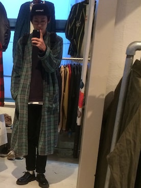 「Dr. Martens（ドクターマーチン）のDr.Martens (ドクターマーチン)/1461 3EYE GIBSON SHOES（その他シューズ）」を使った、shuntaさん（メンズ・175cm）の秋コーディネート