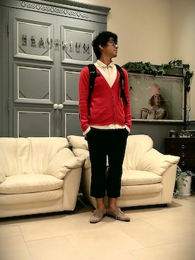 「BEAUTRIUM 」｜今井としひろさん（メンズ・172cm）の秋コーディネート