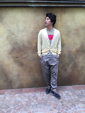「アイテム（レッグウェア）」を使った、今井としひろさん（メンズ・172cm・20代）の冬コーディネート