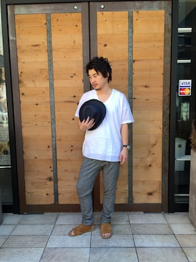 「アイテム（腕時計）」を使った、今井としひろさん（メンズ・172cm・30代）の夏コーディネート